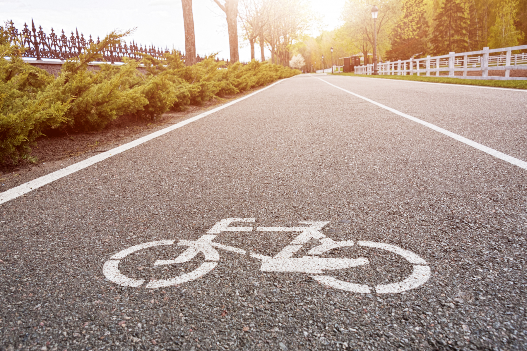 44014608-bicycle-sign-on-the-road-bike-lane-in-the-park_commercial license.jpg
